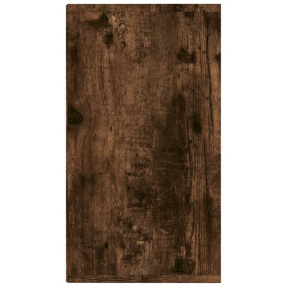 Shoe Bench Smoked Oak 103x30x55 cm Engineered Wood