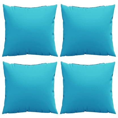 Throw Pillows 4 pcs Turquoise 40 x 40 cm Fabric