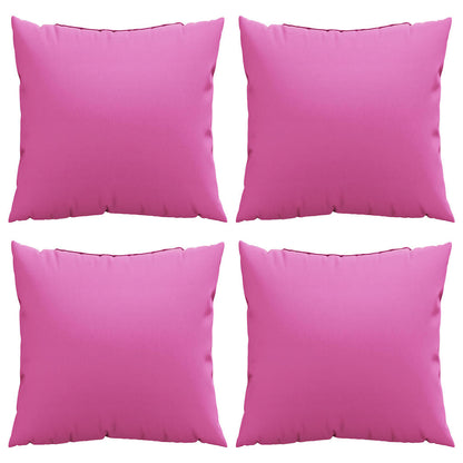 Throw Pillows 4 pcs Pink 60 x 60 cm Fabric
