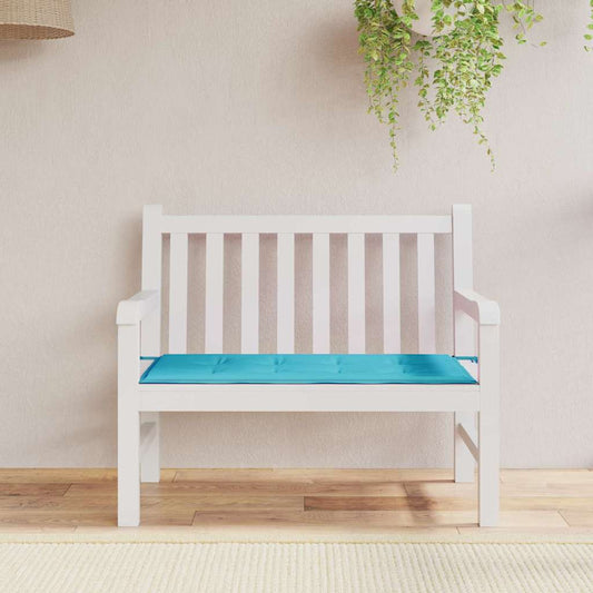 Garden Bench Cushion Turquoise 120 x 50 x 4 cm Oxford fabric