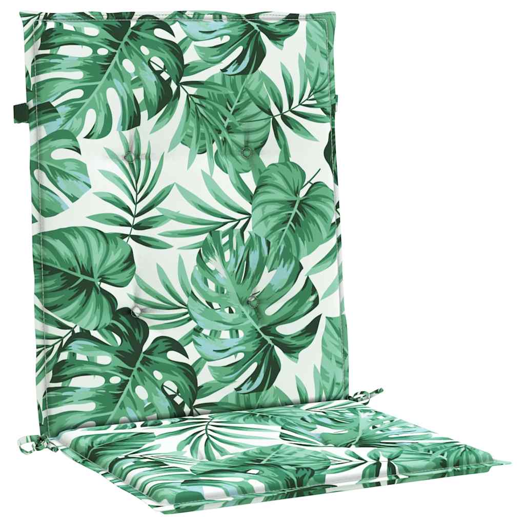 Chair Cushions 6 pcs Leaf pattern 100 x 50 x 3 cm Oxford fabric