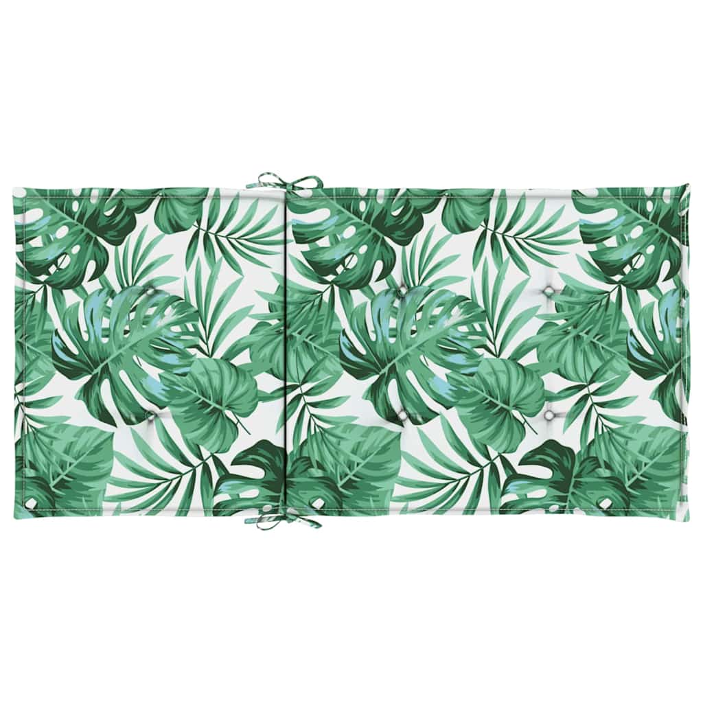 Chair Cushions 6 pcs Leaf pattern 100 x 50 x 3 cm Oxford fabric