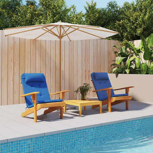 Chair Cushion 2 pcs Blue 58 x 77 x 4.5 cm Oxford fabric