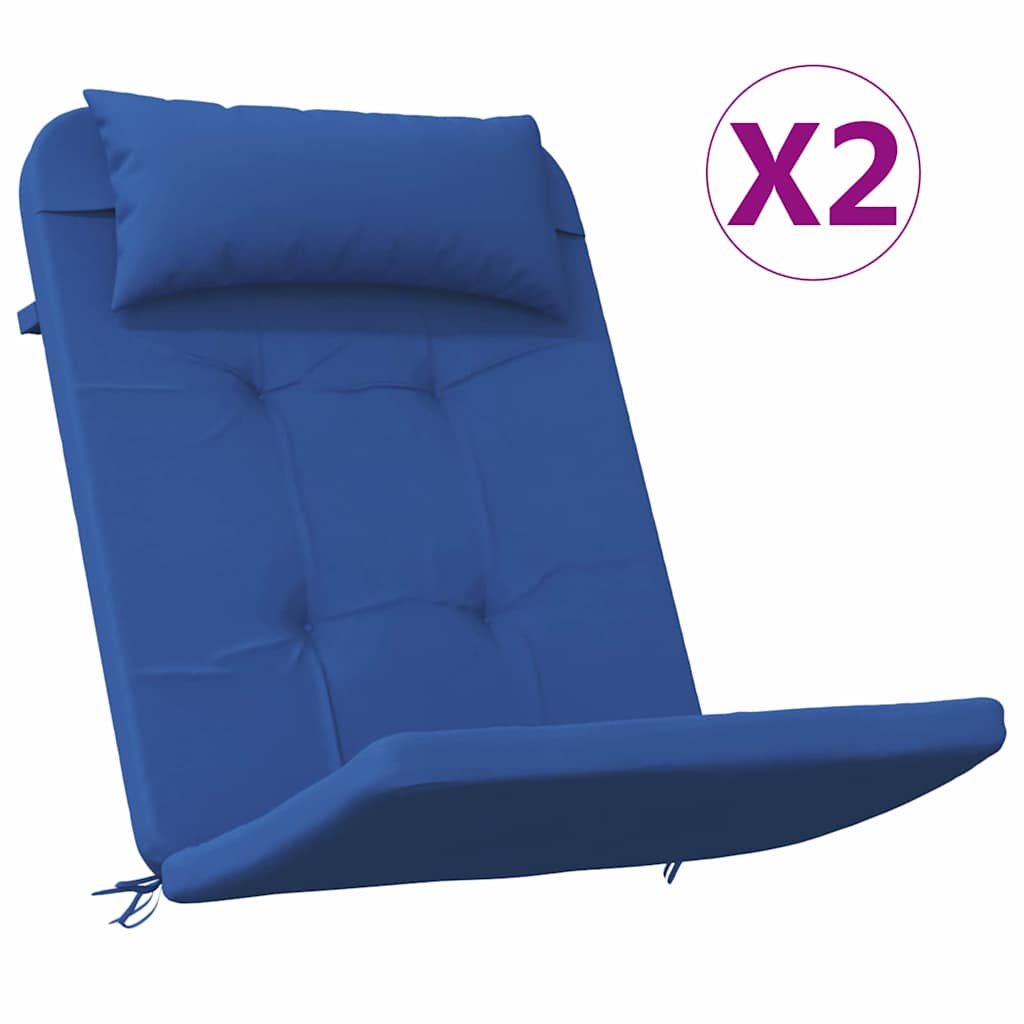 Chair Cushion 2 pcs Blue 58 x 77 x 4.5 cm Oxford fabric
