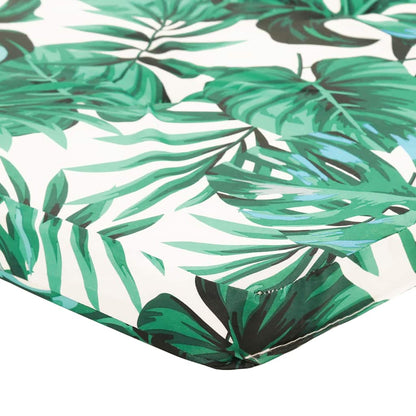 Chair Cushion Floral 2 pcs Green 58 x 77 x 4.5 cm Oxford fabric