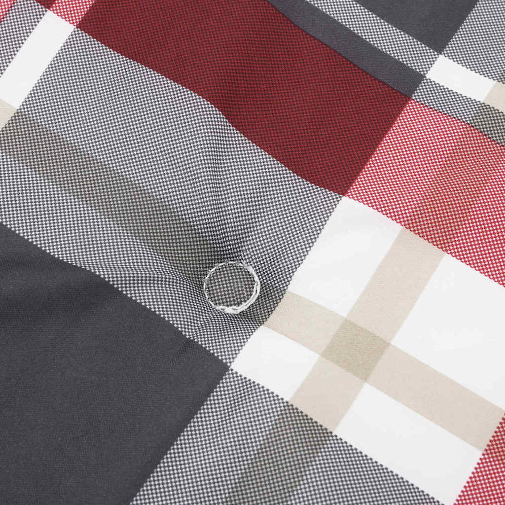 Chair Cushion 2 pcs Red check pattern 58 x 77 x 4.5 cm