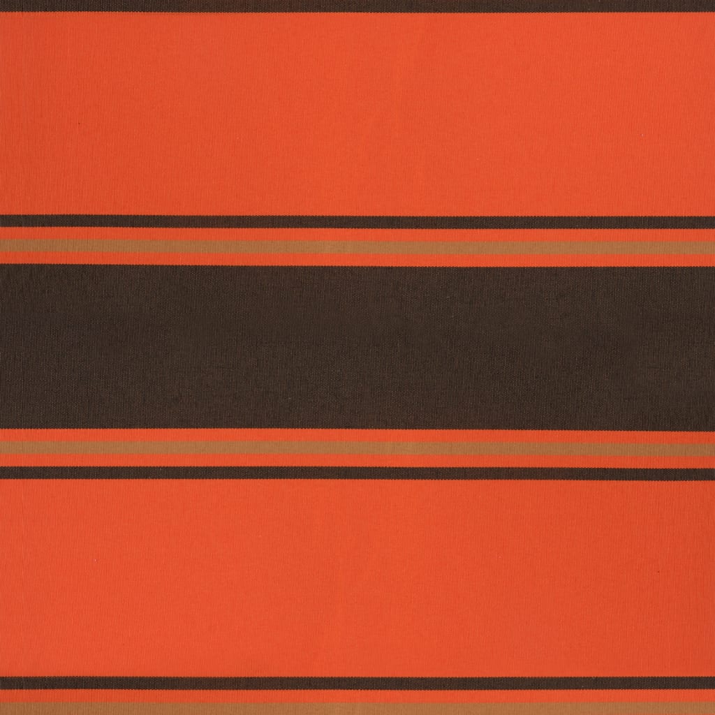 Retractable Awning Orange and Brown 4.5x3 m Fabric and Aluminium