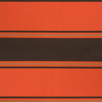 Retractable Awning Orange and Brown 4.5x3 m Fabric and Aluminium