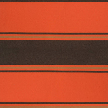 Retractable Awning Orange and Brown 3.5x2.5 m Fabric and Aluminium