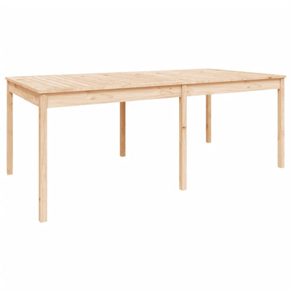 11 Piece Garden Dining Set Solid Wood Pine