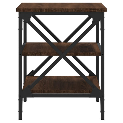 Side Tables 2 pcs Brown Oak 40x42x50 cm Engineered Wood