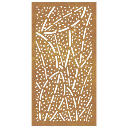 Garden Wall Decoration 105x55 cm Corten Steel Leaf Design