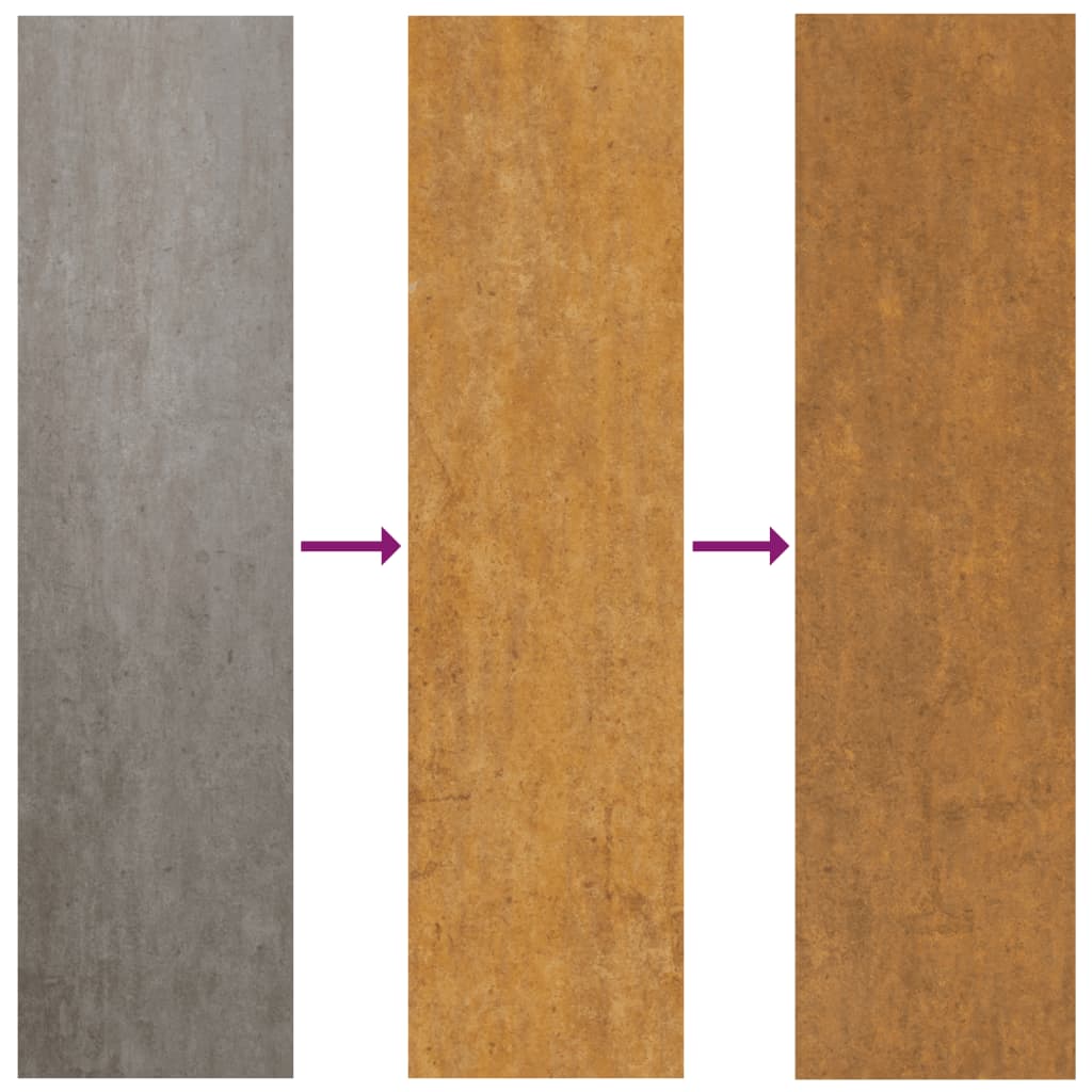 Garden Wall Decoration 105x55 cm Corten Steel Moorish Design