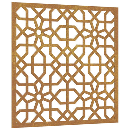 Garden Wall Decoration 55x55 cm Corten Steel Moorish Design