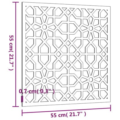 Garden Wall Decoration 55x55 cm Corten Steel Moorish Design