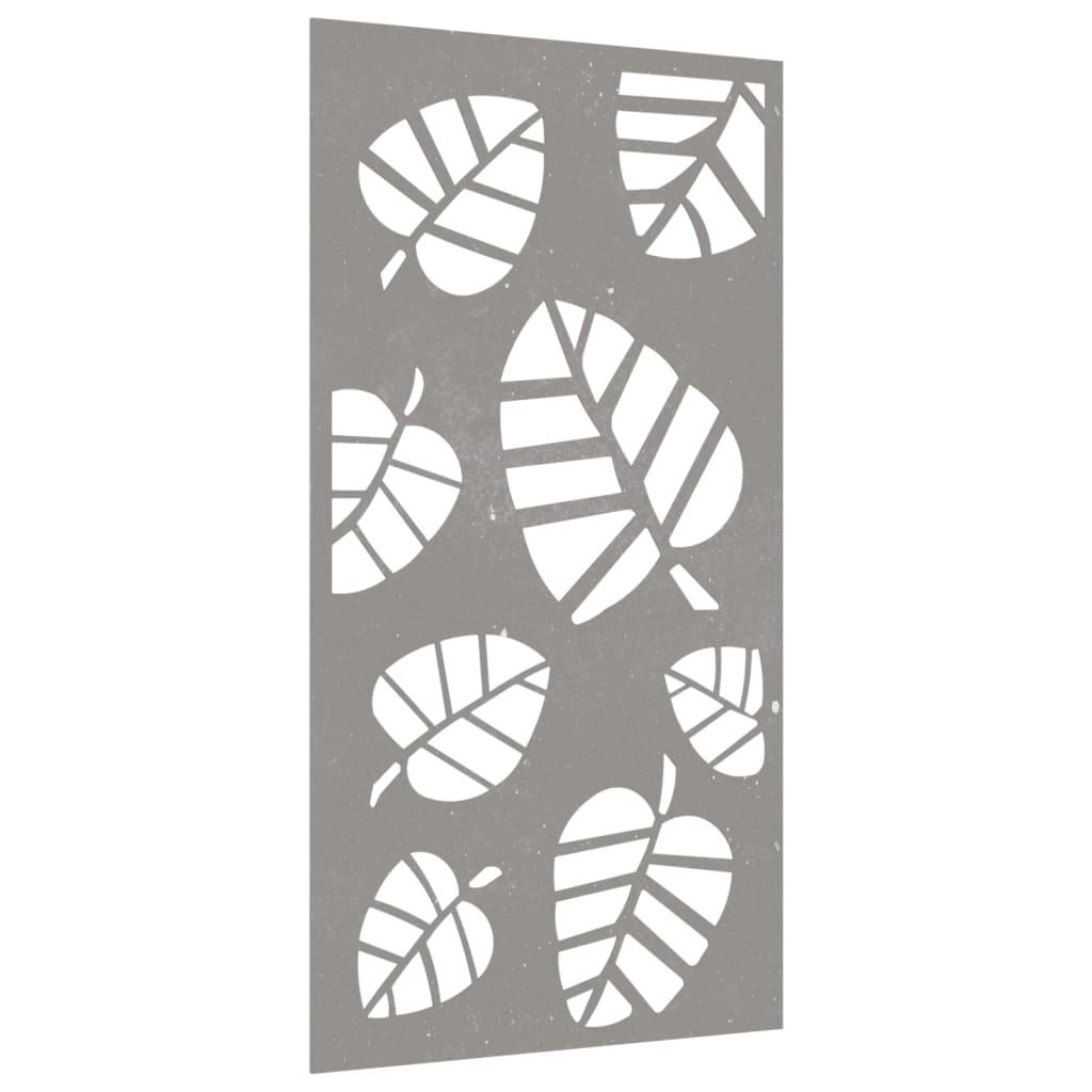 Garden Wall Decoration 105x55 cm Corten Steel Leaf Design