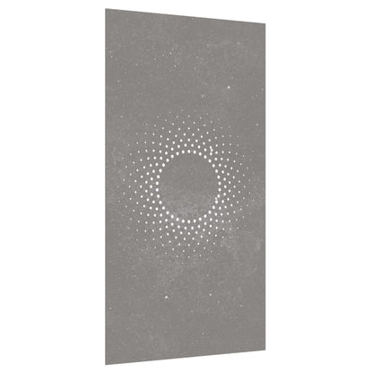 Garden Wall Decoration 105x55 cm Corten Steel Sun Design