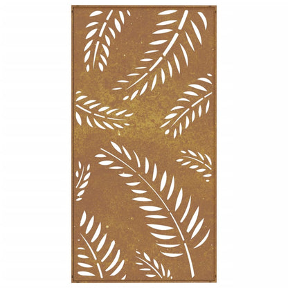 Garden Wall Decoration 105x55 cm Corten Steel Leaf Design