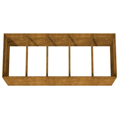 Garden Raised Bed 200x80x80 cm Corten Steel