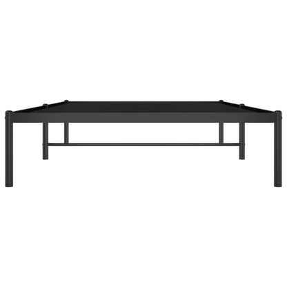Metal Bed Frame without Mattress Black 107x203cm