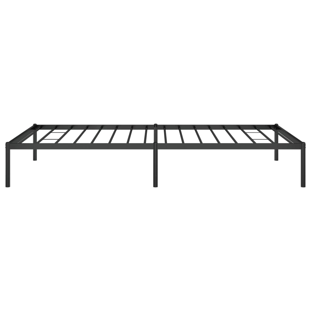 Metal Bed Frame without Mattress Black 107x203cm