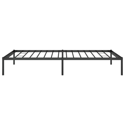 Metal Bed Frame without Mattress Black 107x203cm