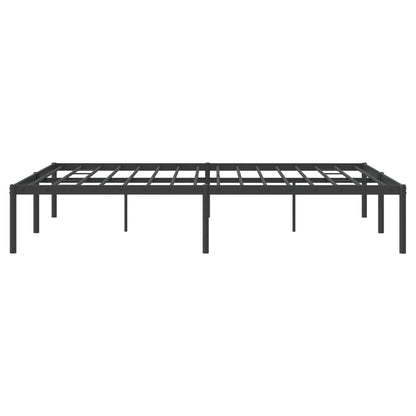 Metal Bed Frame without Mattress Black 140x200cm