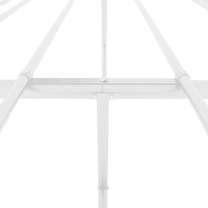 Metal Bed Frame without Mattress White 140x200cm