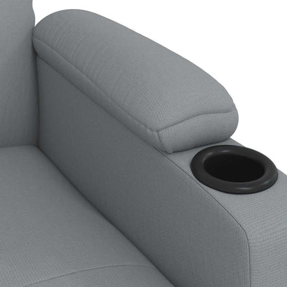 Recliner Chair Light Grey Fabric