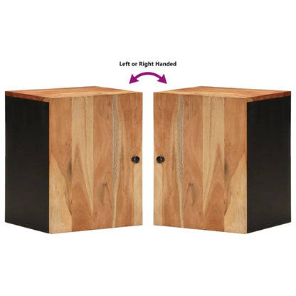 Bathroom Wall Cabinet 38x33x48 cm Solid Wood Acacia