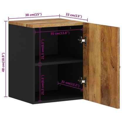 Bathroom Wall Cabinet 38x33x48 cm Solid Wood Mango