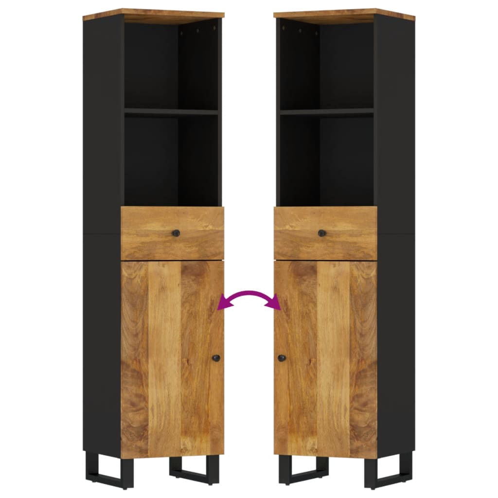 Bathroom Cabinet 38x33x160 cm Solid Wood Mango