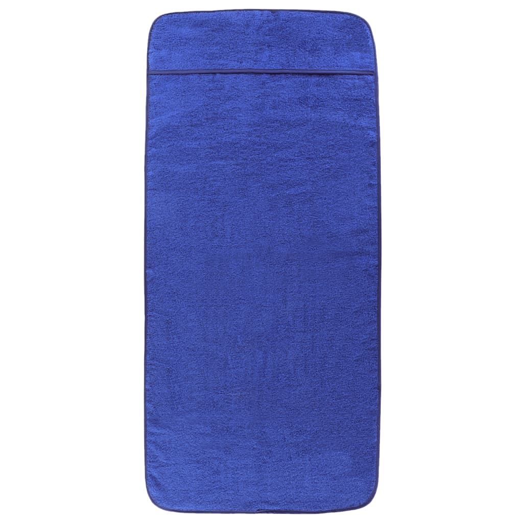 Beach Towels 2 pcs Royal Blue 60x135 cm Fabric 400 GSM