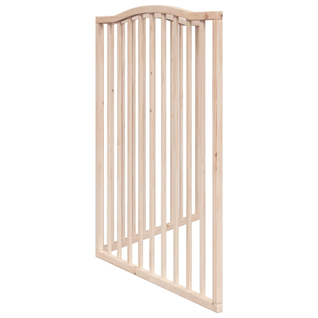 Dog Gate Foldable 2 Panels 160 cm Poplar Wood