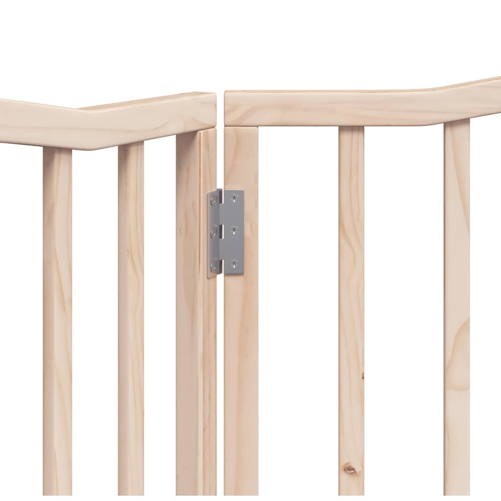 Dog Gate Foldable 2 Panels 160 cm Poplar Wood