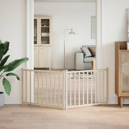 Dog Gate Foldable 2 Panels 160 cm Solid Wood Fir