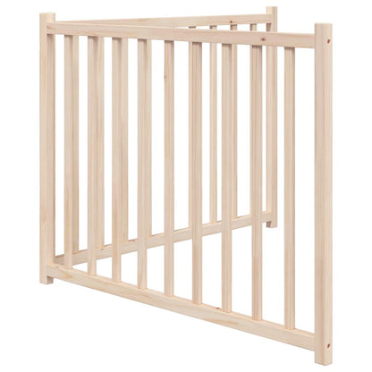 Dog Gate Foldable 2 Panels 160 cm Solid Wood Fir
