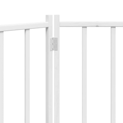 Dog Gate Foldable 2 Panels White 160 cm Solid Wood Fir