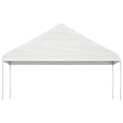 Gazebo with Roof White 5.88x2.23x3.75 m Polyethylene