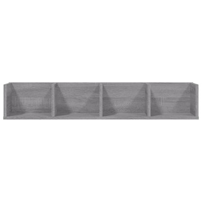 CD Wall Shelf Grey Sonoma 100x18x18 cm Engineered Wood