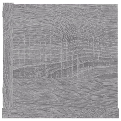 CD Wall Shelf Grey Sonoma 100x18x18 cm Engineered Wood