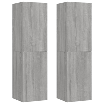 Wall-mounted TV Cabinets 2 pcs Grey Sonoma 30.5x30x110 cm