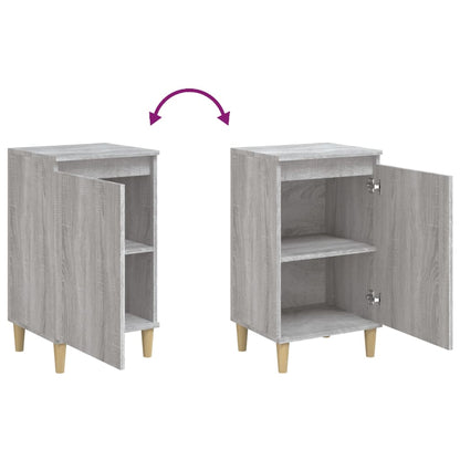 Bedside Cabinet Grey Sonoma 40x35x70 cm Engineered Wood