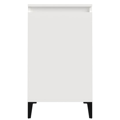 Bedside Cabinet High Gloss White 40x35x70 cm Engineered Wood