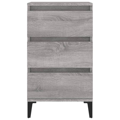 Bedside Cabinet Grey Sonoma 40x35x70 cm Engineered Wood