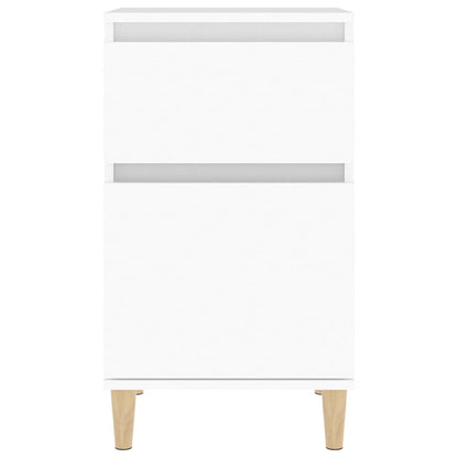 Bedside Cabinet White 40x35x70 cm