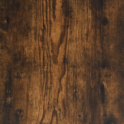 Bathroom Cabinet Smoked Oak 30x30x190 cm Engineered Wood