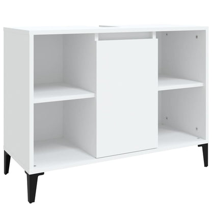 Sink Cabinet White 80x33x60 cm Engineered Wood