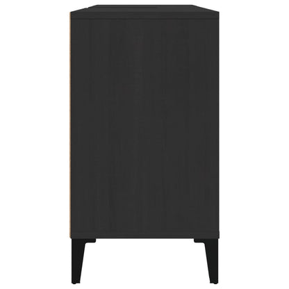 Sink Cabinet Black 80x33x60 cm Engineered Wood