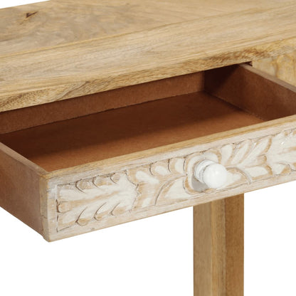Console Table 110x30x75 cm Solid Bleached Wood Mango